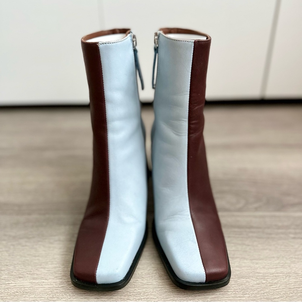 Alohas South Bicolor Boots - Blue & Dark Burgundy - Picture 9 of 12